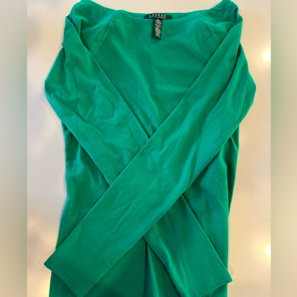 NWOT Lauren Ralph Lauren Long Sleeve Knit Top Size M